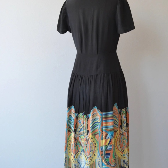 Vintage 1920s Silk Dress - Picture 4 of 5